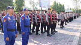 Polres Aceh Timur, Polda Aceh, menggelar apel kesiapan pengamanan dalam rangka memperingati Hari Buruh Internasional (May Day) yang jatuh pada Kamis, (1/05/2025).