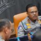 Kakorlantas Polri Irjen Pol Agus Suryonugroho usai Gelar Rapat Pengamanan Jelang Hari Buruh Jakarta, Rabu, (30/04/2025).