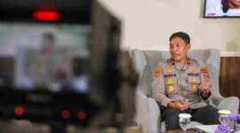 Wakapolda Sumut Brigjen Pol. Rony Samtana saat menjadi Narasumber di media TVRI Sumut, Rabu, (30/04/2025)
