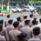 Polres Malang Siagakan Ratusan Personel untuk Amankan May Day dalam rangka peringatan Hari Buruh Internasional atau May Day, Kamis (1/5/2025)