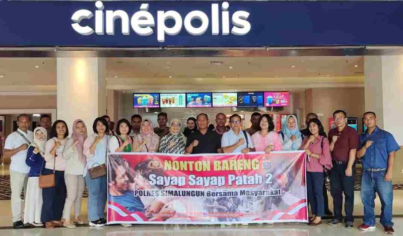 Polres Simalungun Gelar Nobar Film 'Sayap Sayap Patah 2' untuk Cegah Terorisme, Selasa (13/5/2025).