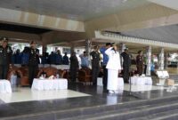 Wakil Wali Kota Pematangsiantar Herlina menjadi inspektur upacara peringatan Hari Kebangkitan Nasional (Harkitnas) ke-117 Tahun 2025 di Lapangan Adam Malik, Selasa (20/05/2025) pagi.