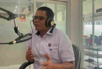 Kanit 3 Subdit 3 Ditreskrimsus, AKP Dr. Rismanto J. Purba, S.H., M.H., M.K.n., saat sebagai narasumber dalam acara Dialog Interaktif Hallo Polisi di RRI Medan, Rabu (21/5/2025)
