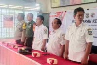 Acara pembentukan pengurus Koperasi Merah Putih di Kelurahan Dwikora, Kecamatan Siantar Barat. Jum'at, (23/05/2025).