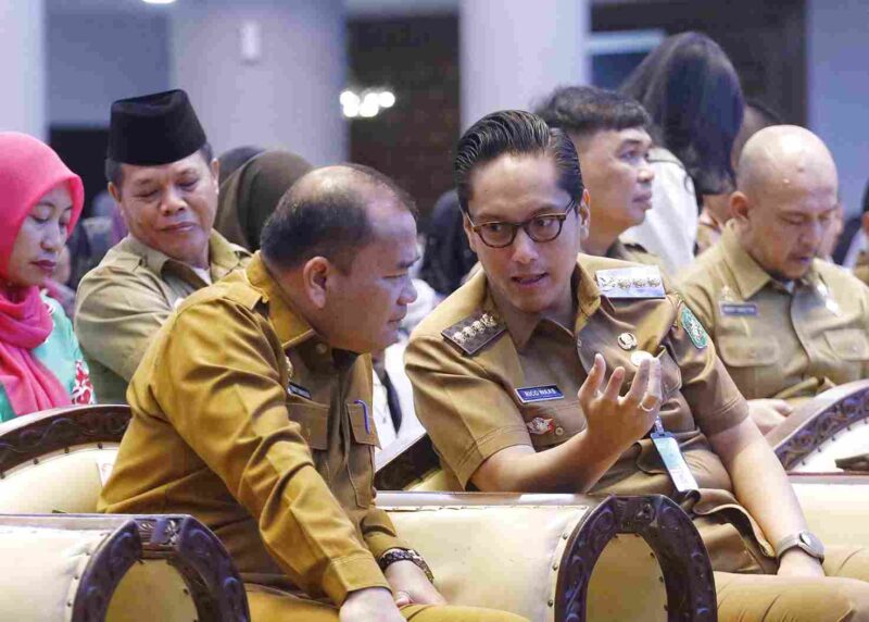 Wali Kota Medan, Rico Tri Putra Bayu Waas saatmenghadiri acara Fast Track Youngpreneur (FTY) Sumatera Utara 2025 yang berlangsung di Aula Raja Inal Siregar, Kantor Gubernur Sumatera Utara, Jalan Diponegoro, Kota Medan, Senin, (26/05/2025).  