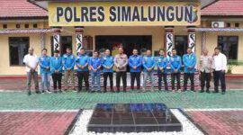 Kapolres Simalungun, AKBP Marganda Aritonang, S.H., S.I.K., M.M., menerima kunjungan silaturahmi dari pengurus DPD KNPI Kabupaten Simalungun, Rabu,(30/04/2025