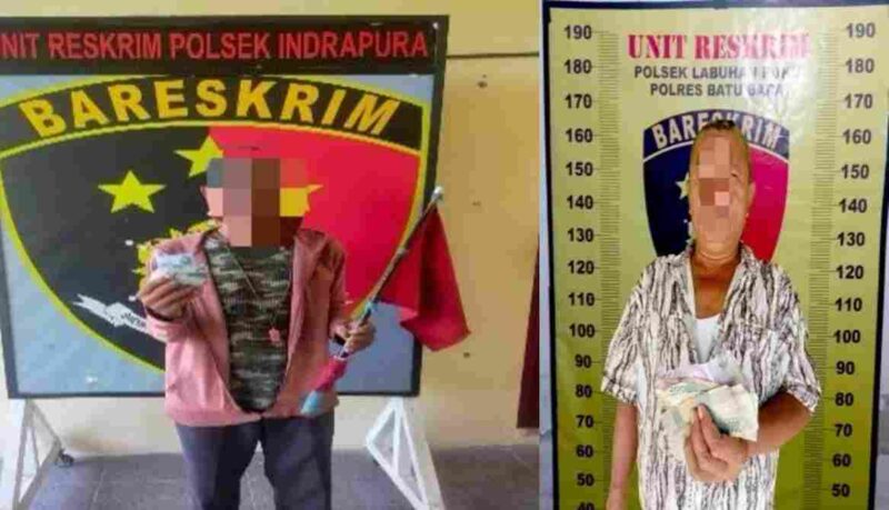 Dua pria diduga pelaku parkir liar diamankan personel Satreskrim Polres Batu Bara dalam penertiban pungutan liar di Simpang Sei Bejangkar, Kecamatan Sei Balai. Sabtu (3/5/2025) sekitar pukul 14.00 WIB