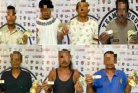 Sebanyak 7 orang pelaku premanisme pungli diamankan oleh Polres Pelabuhan Belawan bersama barang bukti. Jum'at,(02/05/2025)