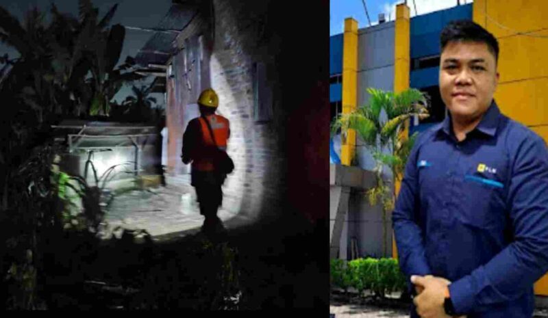 Petugas ULP PLN Siantar Kota melaksanakan pemeriksaan jaringan listrik rumah warga (kiri), Kepala ULP PT.PLN (Persero) Siantar Kota M. Syahrir Ramdani, Selasa, (20/05/2025).