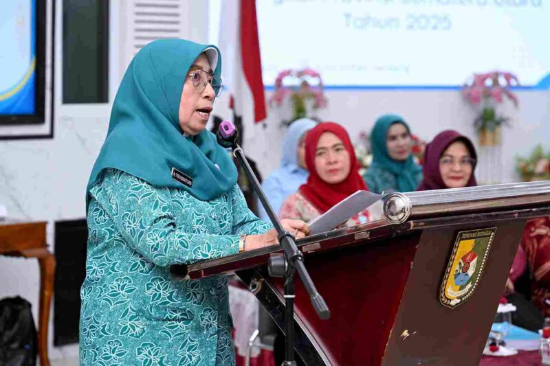Staf Ahli I Tim Penggerak Pemberdayaan Kesejahteraan Keluarga (TP PKK) Provinsi Sumatera Utara (Sumut) Titiek Sugiharti. Senin, (26/05).