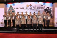 penghargaan bagi jajaran Humas Polda yang aktif mempublikasikan informasi kepolisian secara efektif di Rakernis Humas POLRI 2025