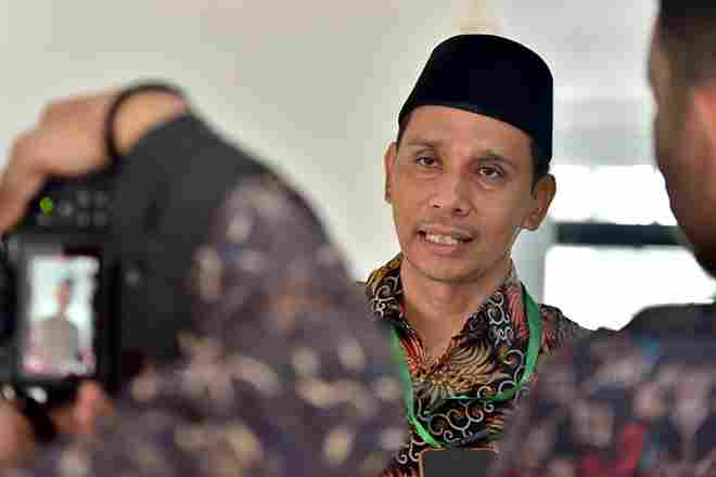 Ketua Cabang Perlombaan Karya Tulis Ilmiah Hadis (KTIH) STQH Tingkat Provinsi Sumut tahun 2025, Mustafa Kamal Rokan, di lokasi penyelenggaraan STQH di Wisma Atlet, Dinas Kepemudaan dan Keolahragaan Sumut, Jalan Pancing, Deliserdang, Kamis,(12/6)