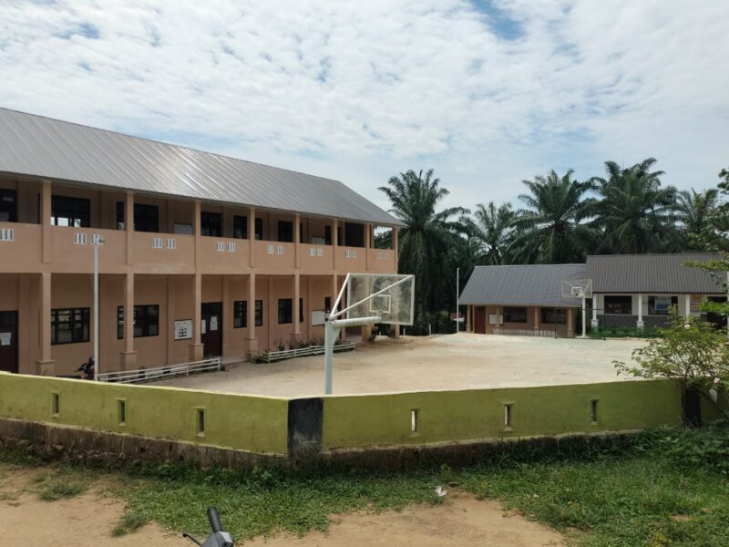 Bangunan SMP Negeri 1 Gunung Maligas, Kabupaten Simalungun. 
