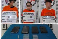 TN alias A (24), DS alias D (22), dan AW (30), yang merupakan warga Huta Hahean 1, Desa Kahean, Kecamatan Dolok Batu Nanggar, Kabupaten Simalungun ditangkap tim Polres Pematangsiantar atas kepemilikan Narkotika jenis sabu dan ekstasi. Minggu, (01/06/2025). 