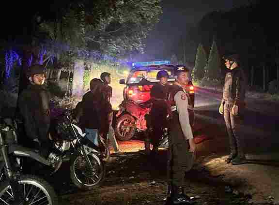 Satuan Samapta Polres Simalungun menggelar Patroli Blue Light melalui Tim Patroli Printis Presisi