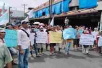 Aksi demo KP2H. Selasa, (10/6) pagi. (Foto:LS)