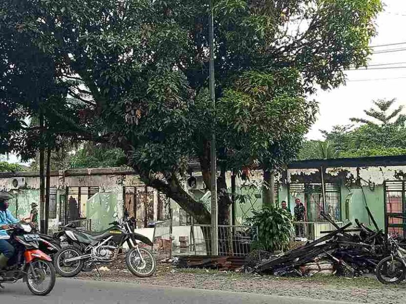 Kondisi Rumah pasca Kebakaran di seputaran Perumahan Rindam I/BB. Rabu, (18/6).