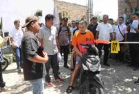Rekonstruksi kasus pembunuhan terhadap seorang wanita yang terjadi di Hotel Aritha, Kabanjahe.Rabu,(25 Juni 2025)