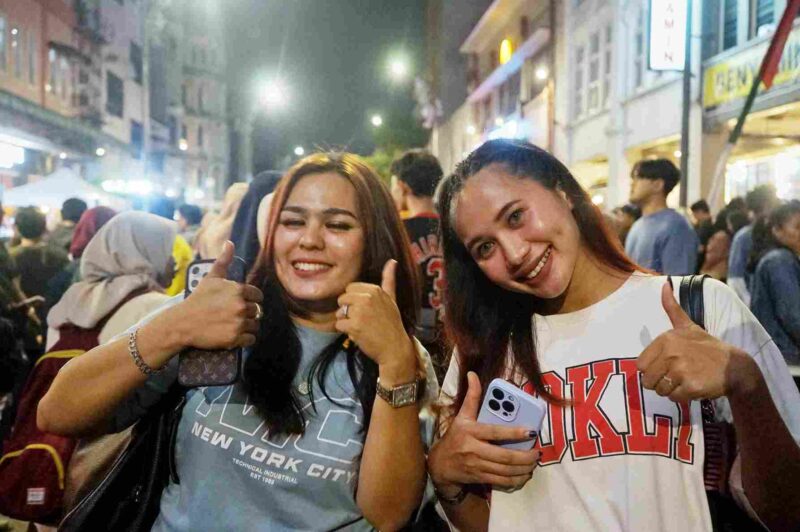 kegembiraan Pengunjung di Car Free Night, Sabtu, (28/6/2025)