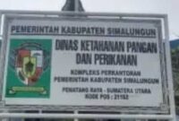 Foto Plank Kantor Dinas Ketahanan Pangan dan Perikanan. Jumat, (27/6).