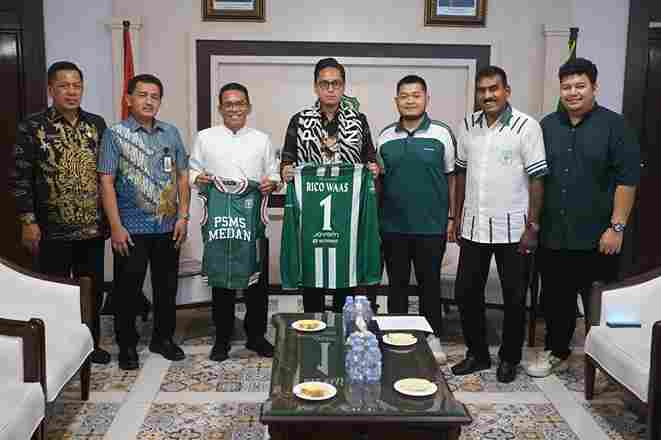 Audiensi manajemen PSMS dengan Pemko Medan di Balai Kota, Kamis (26/6/2025).