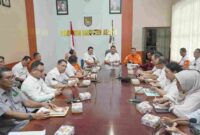 Rapat Koordinasi (Rakor) Tim Reaksi Cepat Penanggulangan Bencana (TRC PB) Kabupaten Asahan di Aula Kenanga Kantor Bupati Asahan pada Rabu (09/07/2025). 