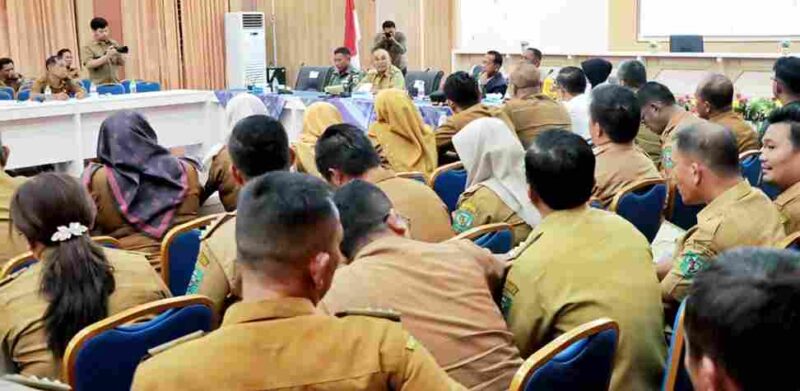 Bupati ketika memimpin rapat pembentukan Satgas tersebut, berlangsung di Balei Harungguan Djabanten Damanik Kantor Bupati Simalungun, Pamatang Raya, Sumut, Senin (14/7/2025).