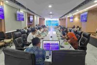 Rakor Satgas Koperasi Merah Putih di Kantor Gubernur Sumut, Jalan Diponegoro Nomor 30, Medan, Rabu (2/7).