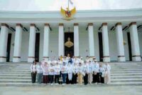 Ketua Dewan Kerajinan Daerah (Dekranasda) Kahiyang Ayu bersama seluruh Ketua Dekransda se-Indonesia mengunjungi Ibu Kota Nusantara (IKN), Kamis (10/7/2025).