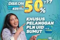 Diskon 50% untuk Tambah Daya khusus Pelanggan PLN UID Sumut via Aplikasi PLN Mobille. (2/7)