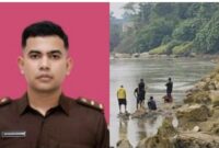 Calon Aparatur Sipil Negara (CANS) yang bertugas di Kejaksaan Negeri (Kejari) Simalungun, Reynanda Primta Ginting (26), hanyut terseret arus Sungai Silau di wilayah Kabupaten Asahan, Sumatera Utara. (2/6)
