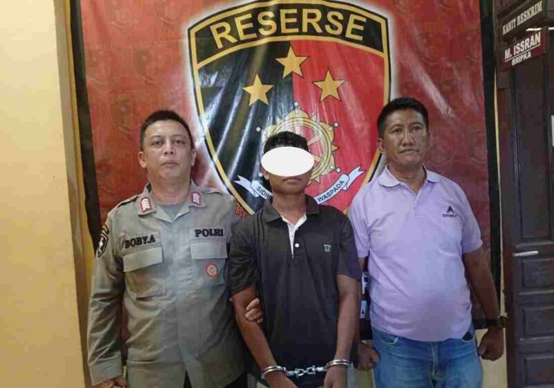 FA (20) warga Gampong Tanjong, Kecamatan Idi Rayeuk  yang melakukan pemerasan dan pengancaman.
