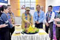 Wakil Bupati Simalungun, Benny Gusman Sinaga, saat hadir pada peresmian KCP Bank Sumut Tigarunggu pada Senin (4/8/2025)