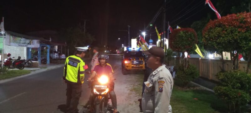 Tim Polsek Tanah Jawa saat melaksanakan Blue Light Patrol. Minggu, (24/8/2025)
