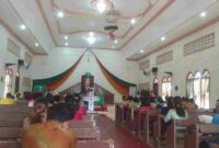 Suasana HKBP saat melaksanakan Ibadah. Minggu, (24/5)