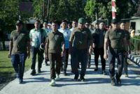Korem 022/PT bersama Forkompimda berbagai Daerah laksana olahraga bersama. Sabtu, (23/8)