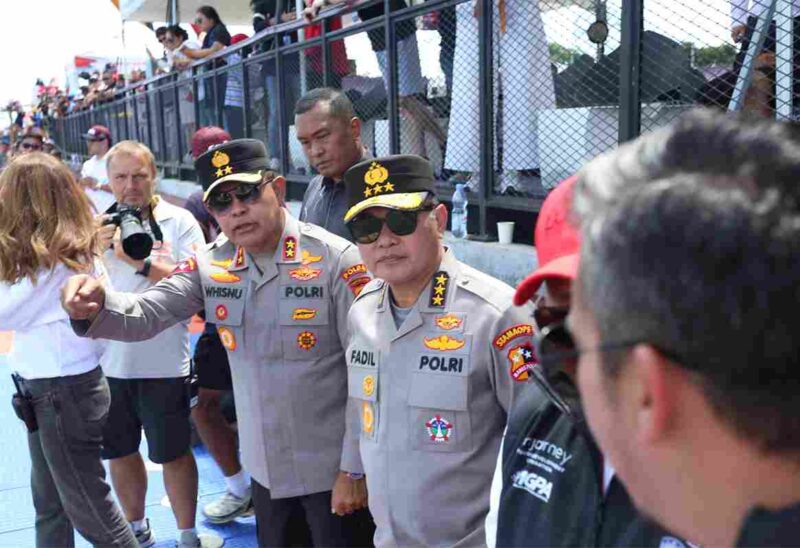 Kapolda Sumut saat berada di Lokasi Lomba F1. 