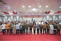 Gubernur Sumatera Utara (Sumut) Bobby Nasution, mengikuti Rapat Koordinasi Pembangunan Ekonomi Makro bersama Kepala BPS RI Amalia Adininggar Widyasanti dan Perum Bulog di Aula Tengku Rizal Nurdin, Rabu malam (20/08/2025). Juga diikuti para bupati dan walikota se-Sumut.