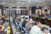 Sekretaris Daerah Provinsi Sumatera Utara (Sumut) Togap Simangunsong melakukan kunjungan kerja ke Kantor Dinas Ketahanan Pangan, Tanaman Pangan dan Hortikultura Provinsi Sumut di Jalan Jenderal Besar A.H Nasution, Kota Medan, Kamis (14/8).