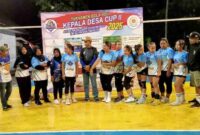 Puncak peringatan HUT Kemerdekaan RI ke-80 di Desa Bandung Rejo, Kecamatan Bantur, ditandai dengan laga final turnamen bola voli memperebutkan Piala Kepala Desa Klap 2, Rabu (27/8/2025)