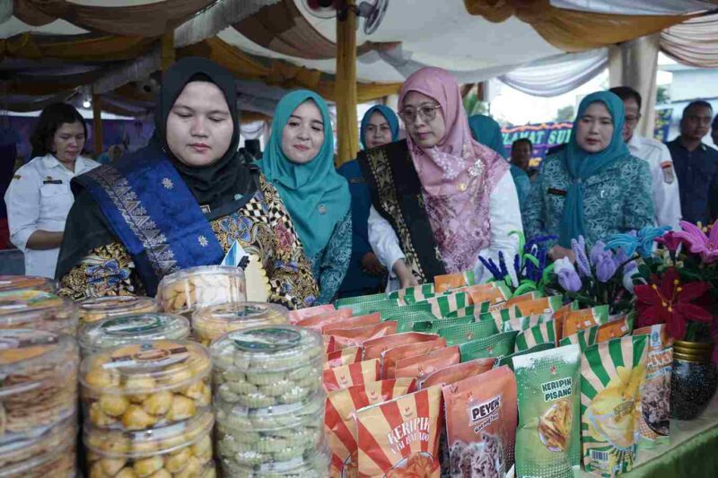 Kunjungan Tim Monitoring TP PKK Provinsi Sumatera Utara dalam rangka pelaksanaan kegiatan pembinaan di berbagai desa percontohan, Rabu (27/08/2025).