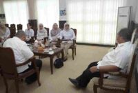 Bupati Asahan Taufik Zainal Abidin menerima audiensi tiga lembaga strategis pada Senin (05/08/2025).