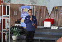 Jaka Sugiyanta Suryo, Direktur Komersil, Pengembangan Bisnis dan IT Perum LKBN Antara dalam acara kegiatan pelatihan terhadap para pelaku UMKM yang dilaksanakan oleh Perum LKBN ANTARA di Renjana Cafe, Lumban Silintong, Balige, Kabupaten Toba pada Sabtu (02/08/25),  