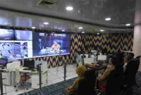 Wali Kota Medan Rico Tri Putra Bayu Waas diwakili Sekda Wiriya Alrahman mengikuti Forum Penguatan Komitmen dan Aksi Nyata Upaya Percepatan Penanggulangan TBC melalui virtual di Command Center kantor Wali Kota Medan, Selasa (26/8/25).