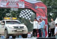 Sekretaris Daerah Provinsi Sumut (Sekdaprovsu), Togap Simangunsong, bersama Bupati Simalungun, Dr H Anton Achmad Saragih dan Ketua IMI Sumatera Utara, Harun Mustafa Nasution, secara resmi menutup Kejuaraan FIA Asia Pacific Rally Championship (APRC) 2025 Putaran ke-3, Minggu (10/8/2025).