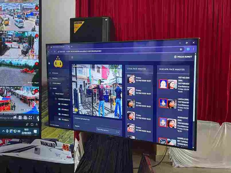  pengamanan event bertaraf internasional ini dilengkapi dengan sistem analitis berbasis teknologi face recognition (pendeteksi wajah). 