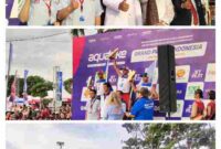 moment puncak Kegiatan Aquabike Endurance Champion Grandprix Lake Toba 2025 yang dilaksanakan oleh Injourney Tourism Development Corporation (ITC) mempertandingkan Empat kelas Jetski atau Olahraga Air Internasional di perairan Danau Toba, Balige Kabupaten Toba, 17/08/2025.