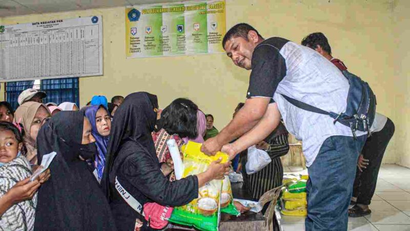 Gerakan Pangan Murah (GPM) kembali digelar di Kecamatan Medan Marelan. Pada Jumat (29/8),
