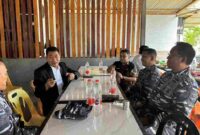 Komandan Pangkalan Laut (Danlanal) Lhokseumawe Letkol Marinir Bondan Wahyu Adi dan rombongan melakukan kunjungan kerja ke Aceh Timur
