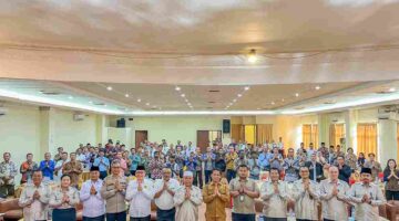 Temu Muka dan Dialog Kerukunan Umat Beragama Kota Pematangsiantar Tahun 2025 di Convention Hall Siantar Hotel, Jalan WR Supratman, Senin (29/9/2025).